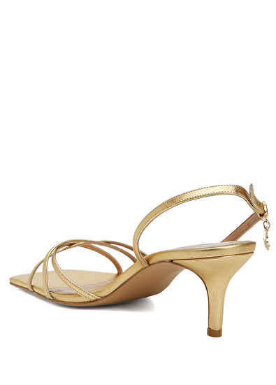 Beymen Club Gold Women's Leather Sandals - 3