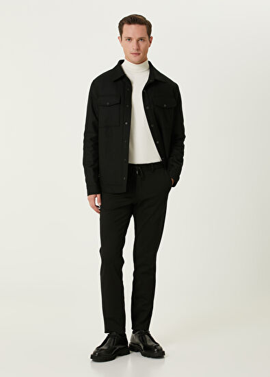 Beymen Club Black Wool Overshirt - 3