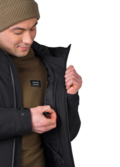 Hannah Derk II Anthracite Hooded Men's Outdoor Coat - 7