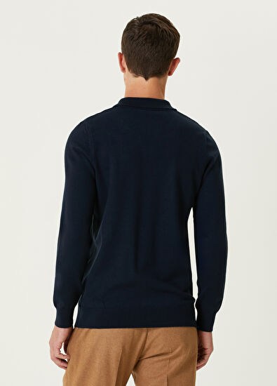 Beymen Club Navy Blue Polo Sweater - 5