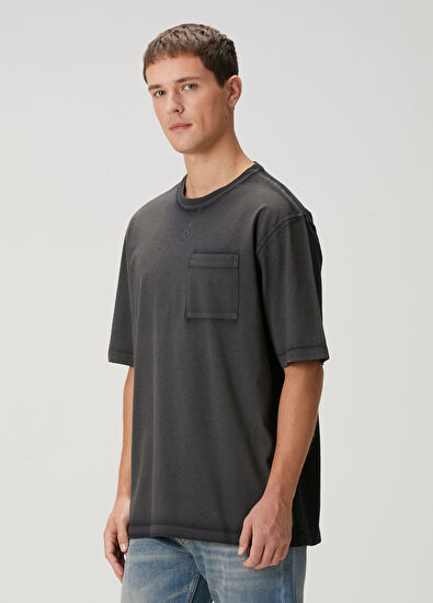 McQueen Siyah Colorblocked Detaylı T-shirt - 3