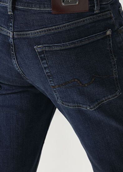 7 For All Mankind Slimmy Lacivert Jean Pantolon - 5