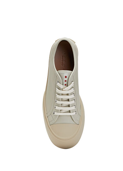 Marni Krem Erkek Deri Sneaker - 4