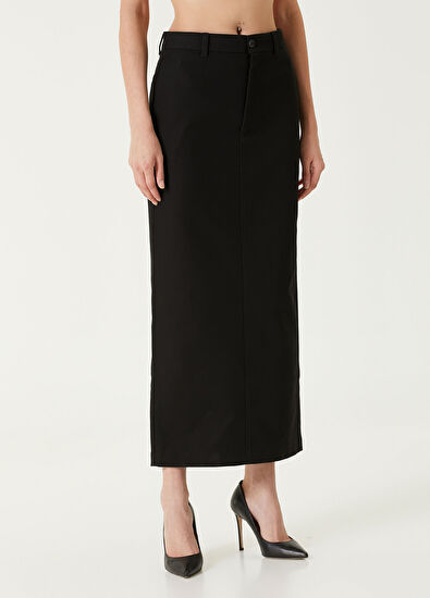 Wardrobe Nyc Siyah Maksi Etek - 3