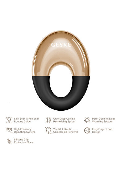 Geske Cool & Warm Eye Massager Siyah 7'si 1 Arada Serin ve Sıcak Göz Masaj Aleti  - 5