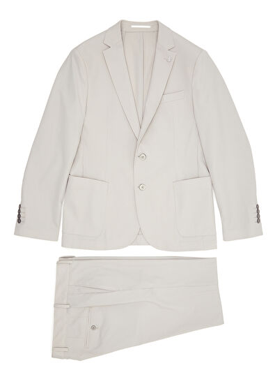 Beymen Club Slim Fit Taş Fitil Dokulu Takım Elbise - 11