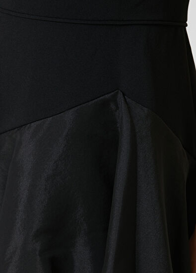 Siyah Maksi Abiye Elbise - Görsel 5