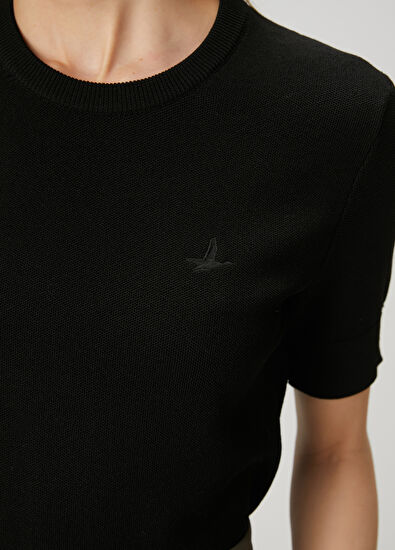 Beymen Club Siyah Kısa Kol Pike Kazak - 6