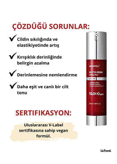 MEDIPEEL Phyto Exosome PDRN Lifting PDRN ve Mikroiğneli Peptit Lifting Yaşlanma Karşıtı Cilt Serumu 50 ml  - 4