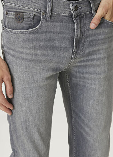 7 For All Mankind Slimmy Gri Jean Pantolon - 4