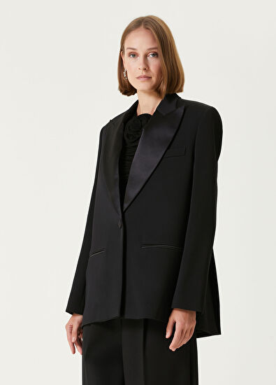 Magda Butrym Siyah Yün Ceket - 3