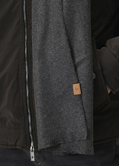 Beymen Club Antrasit Kırçıllı Erkek Atkı - 5