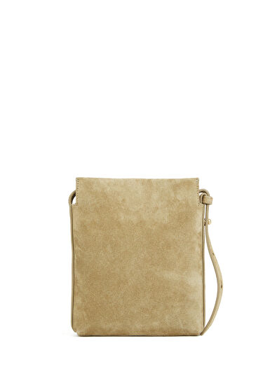 Beymen Club Khaki Women's Suede Mini Bag - 4