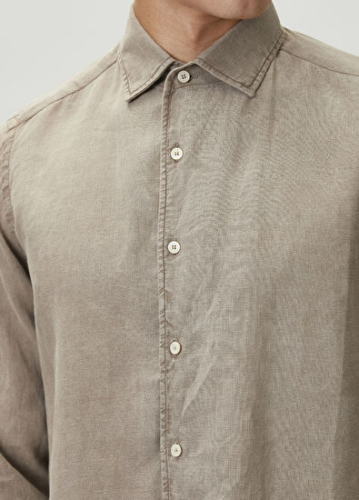 MC2 (Saint Barth) Raphael Brown Linen Shirt - 5