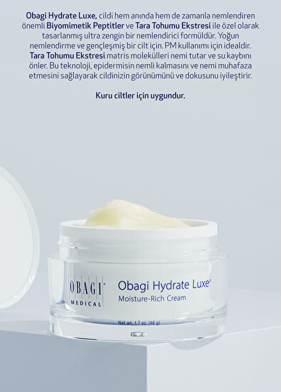 Obagi Medical Hydrate Luxe Ultra Moisture-Rich Nemlendirici Yüz Kremi 48 gr - 3
