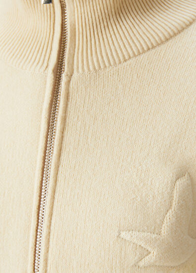 Beymen Club Cream Logo Short Cardigan - 5