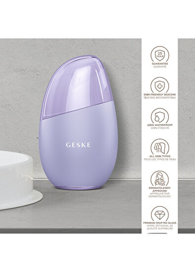 Geske Cool & Warm Eye and Face Massager Mor 7'si 1 Arada Serin ve Sıcak Göz ve Yüz Masaj Aleti  - 6