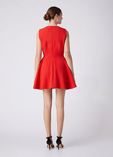 Beymen Club Red Mini Evening Dress - 5