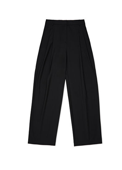 Beymen Club Black Pleated Palazzo Trousers - 7