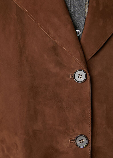 Beymen Club Kahverengi Süet Ceket - 7