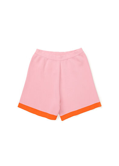 Beymen Club Pink Orange High Waist Knit Shorts - 7