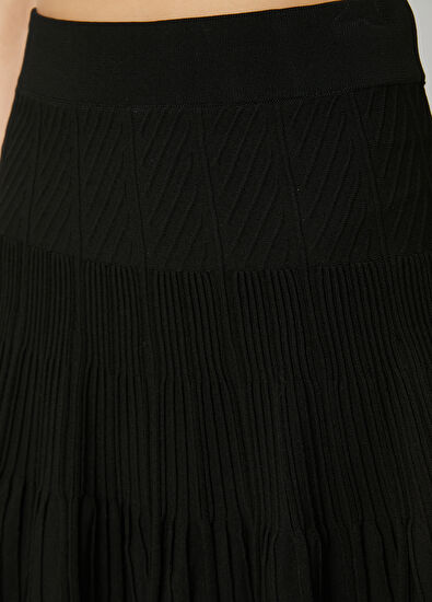 Beymen Club Siyah Mini Triko Etek - 6