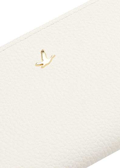 Beymen Club Women's Leather Wallet With Ecru Logo - 5