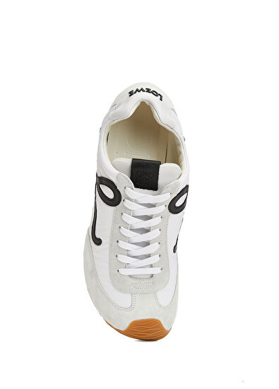 Loewe Flow Runner Black White Men's Leather Sneakers - 4