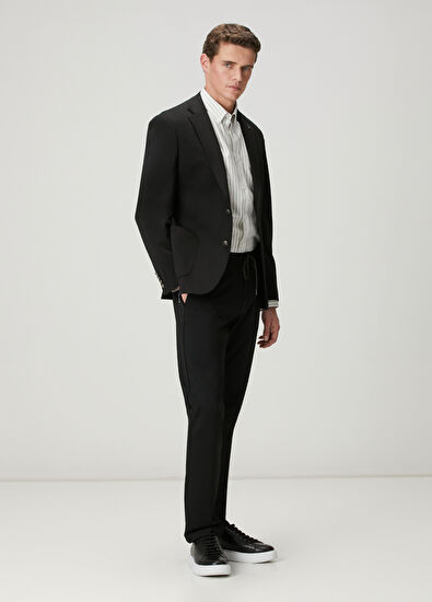 Beymen Club Comfort Fit Beyaz Gri Çizgi Desenli Oxford Gömlek - 3