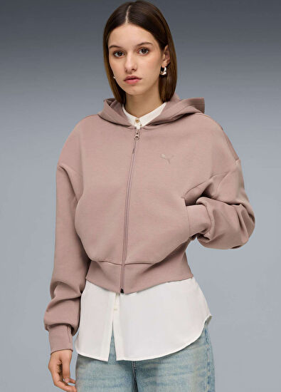 Puma Pumatech Sense Sandstone Women's Sport Jacket with Hood - 5