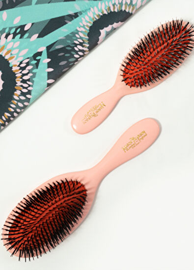 Mason Pearson Pocket Boar Bristle B4 Pink Hair Brush - 5