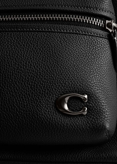 Siyah Erkek Deri Sırt Çantası - Görsel 7