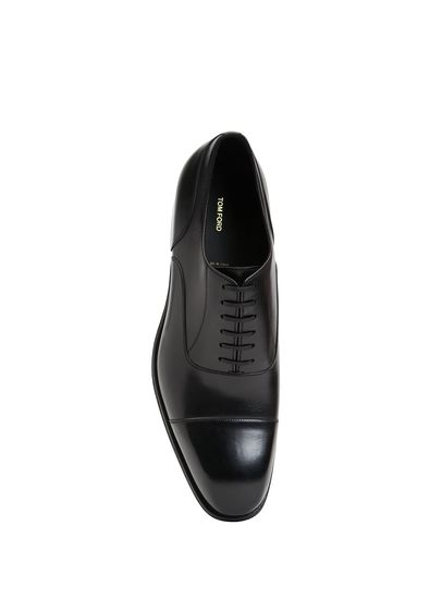 Tom Ford Black Men's Leather Shoes - 4