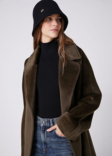 Beymen Club Black Speckled Women's Wool Fisherman Hat - 5