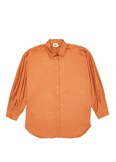 Beymen Club Kiremit Dökümlü Twill Gömlek - 7