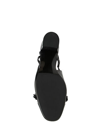 Beymen Club Black Thick Heeled Women's Leather Shoes - 5