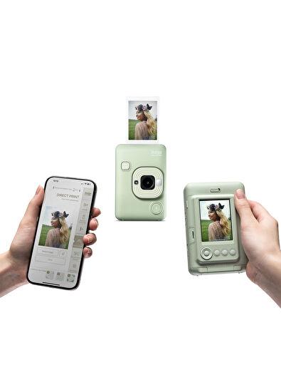 FUJIFILM instax Instax Mini LiPlay Hybrid Matcha Green Fotoğraf Makinesi + 20'li Film Seti - 6