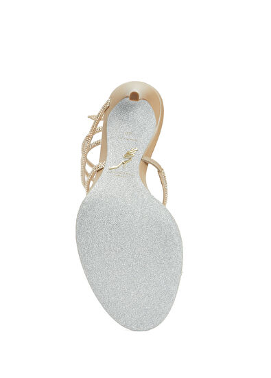 Bej Kadın Sandalet - Görsel 6