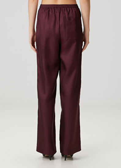 Loulou de Saison Alera Mürdüm İpek Pantolon - 4