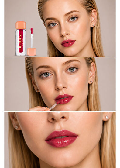 Dora Joy Joy Glow Maracuja 03 Ruby Glow Lip Gloss Dudak Parlatıcısı - 5