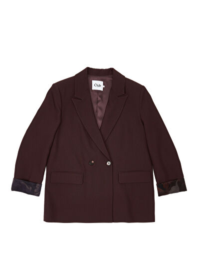Beymen Club Mürdüm Kruvaze Blazer - 5