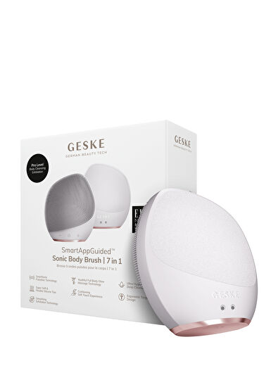 Geske Sonic Beyaz 7'si 1 Arada Vücut Fırçası ve Yoğun Eksfoliyatör Cilt Temizleme Cihazı - 6