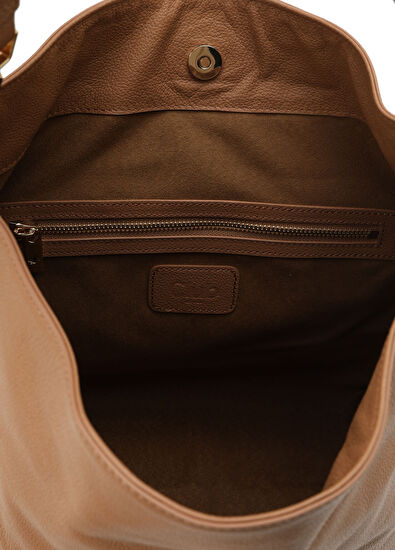Beymen Club Camel Women's Leather Hobo Shoulder Bag - 5