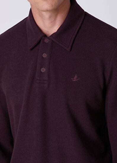 Beymen Club Comfort Fit Plum Polo Sweatshirt - 6