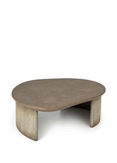 Ekin Varon Design Studio Amorf El Yapımı Desenli Ahşap Orta Sehpa - 3