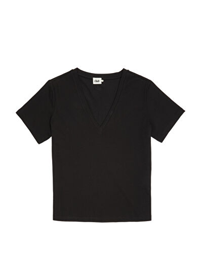 Beymen Club Siyah V Yaka T-shirt - 7