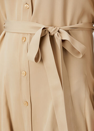 Beymen Club Beige Mini Shirt Dress - 5