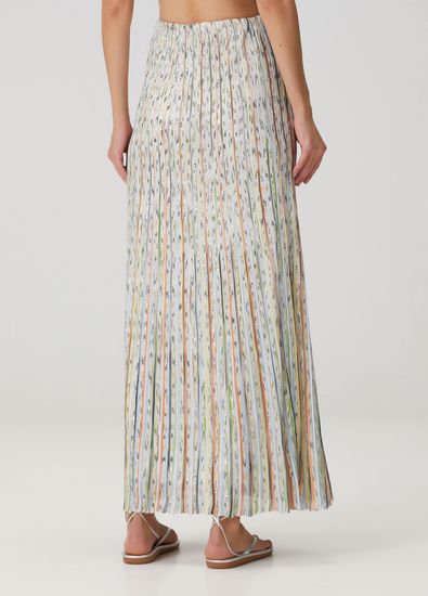 Missoni Orange Green Sequined Maxi Skirt - 4