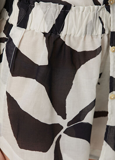 Vix Lana Siyah Desenli Şort - 5