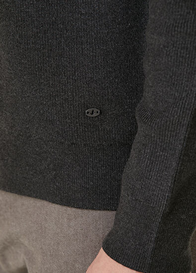 Beymen Club Antrasit Colorblocked Detaylı Kazak - 7